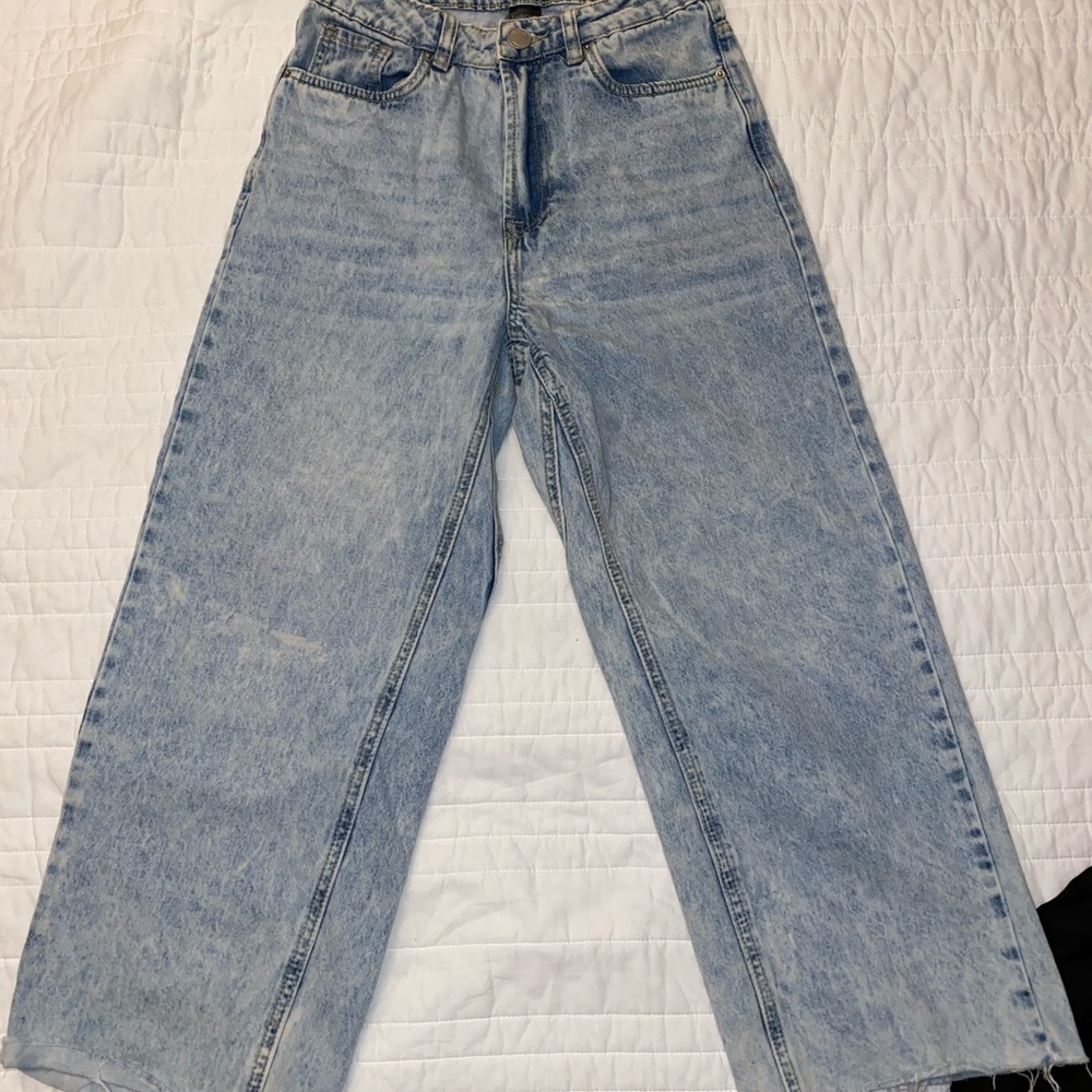 Crop flare denim